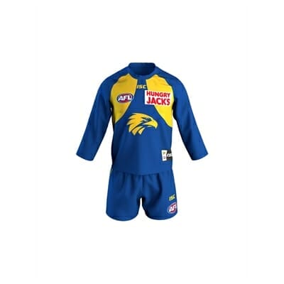 Fitness Mania - West Coast Eagles Toddlers Home Guernsey Set 2019
