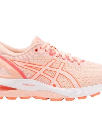Fitness Mania - Asics Gel Nimbus 21 - Womens Running Shoes - Baked Pink/White