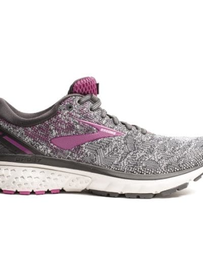 Fitness Mania - Brooks Ghost 11 Knit - Womens Running Shoes - Ebony/Oyster/Wild Aster