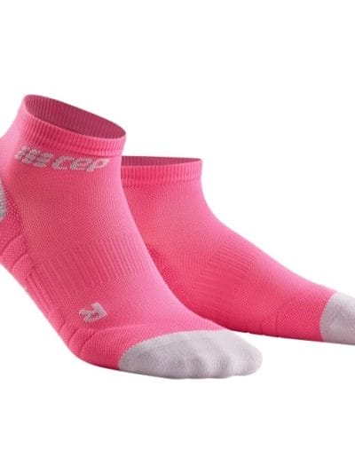 Fitness Mania - CEP Low Cut Running Socks - Pink/Grey