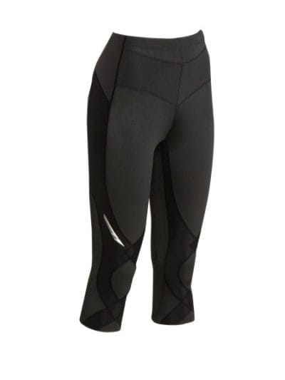 Fitness Mania - CW-X Stabilyx Womens Supportive Performance 3/4 Running Tights - EXTRA SMALL - Black