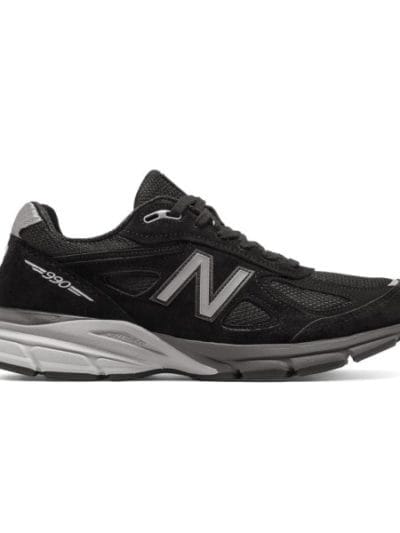 Fitness Mania - New Balance 990v4 - Mens Running Shoes - Black/Silver