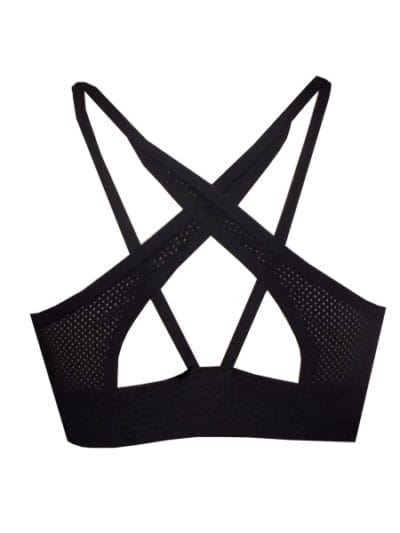 Fitness Mania - Rhapso Designs Strappy Womens Crop Top - Black