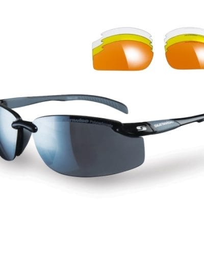 Fitness Mania - Sunwise Pacific Sports Sunglasses (supplied with 4 sets of lenses) - Black