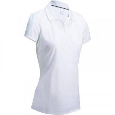 Fitness Mania - 500 Women's Golf Short Sleeve Temperate Weather Polo Shirt - White