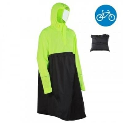 Fitness Mania - 900 Cycling Rain Poncho - Neon Yellow/Black