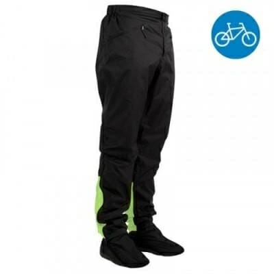Fitness Mania - 900 Urban Cycling Overtrousers - Black/Yellow