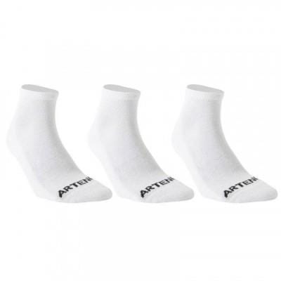 Fitness Mania - Adult Mid Sports Socks RS100 - 3 Pack - White