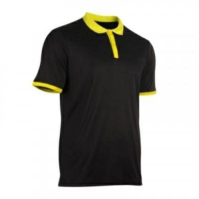 Fitness Mania - Adult Tennis Badminton Squash Polo Shirt Soft - Black