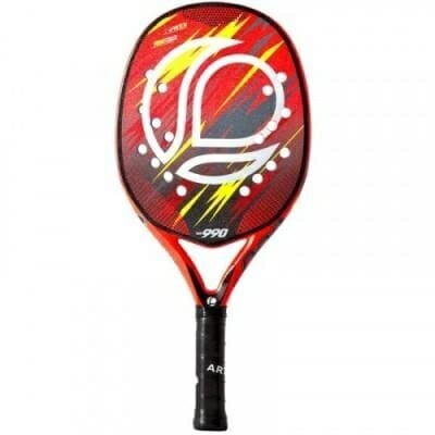 Fitness Mania - Beach Tennis Racquet BTR990 - Red and Orange