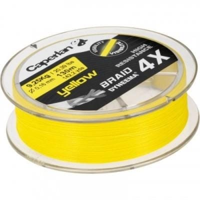 Fitness Mania - Fishing Braid 4 X 130 m - Yellow