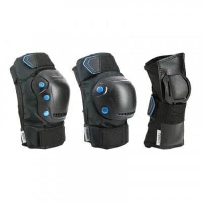 Fitness Mania - Fit 5 Protective gear x3 - Black _PIPE_ Blue