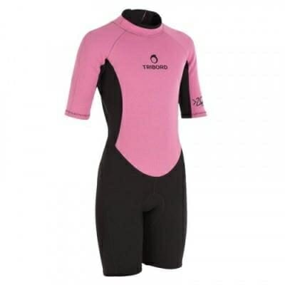 Fitness Mania - Kid's Shorty Wetsuit 100 1.5mm - Pink