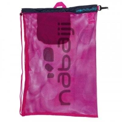 Fitness Mania - Nabaiji Large Mesh Pool Bag - Pink Blue