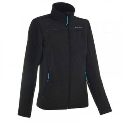 Fitness Mania - Women's Forclaz 100 Softshell Hiking Jacket - Black