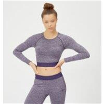 Fitness Mania - Inspire Seamless Crop Top - Purple - L - Soft Purple