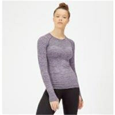 Fitness Mania - Inspire Seamless Long Sleeve Top - Purple - XS - Soft Purple