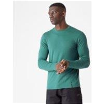 Fitness Mania - Luxe Classic Long Sleeve Crew - Pine - M - Pine