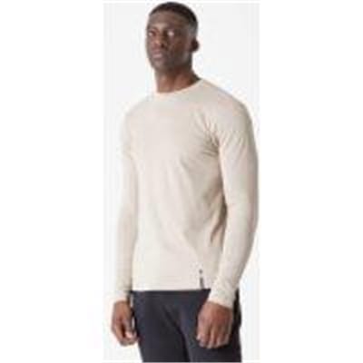 Fitness Mania - Luxe Classic Long Sleeve Crew - Taupe - L - Taupe