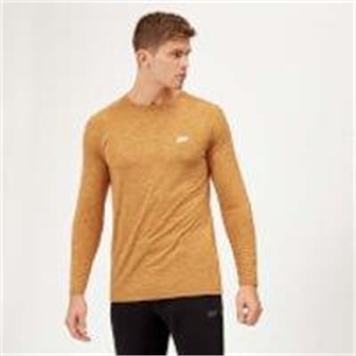 Fitness Mania - Performance Long Sleeve T-Shirt - Amber Marl - L - Amber Marl