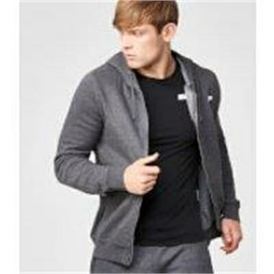 Fitness Mania - Tru-Fit Zip Up Hoodie - Charcoal - L - Charcoal