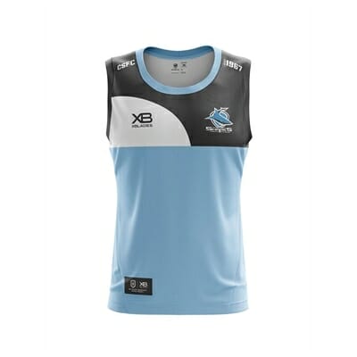 Fitness Mania - Cronulla Sharks Kids Training Singlet 2019