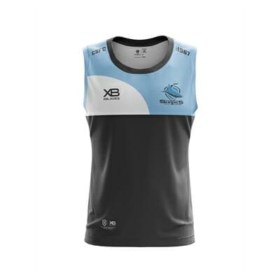 Fitness Mania - Cronulla Sharks Training Singlet 2019