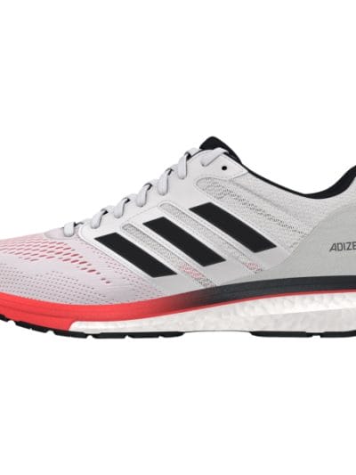 Fitness Mania - Adidas Adizero Boston 7 - Mens Running Shoes - Footwear White/Carbon/Red