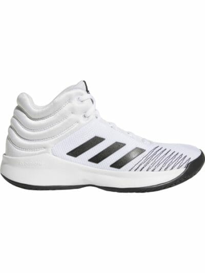 Fitness Mania - Adidas Pro Spark - Kids Basketball Shoes - Footwear White/Core Black/Grey One