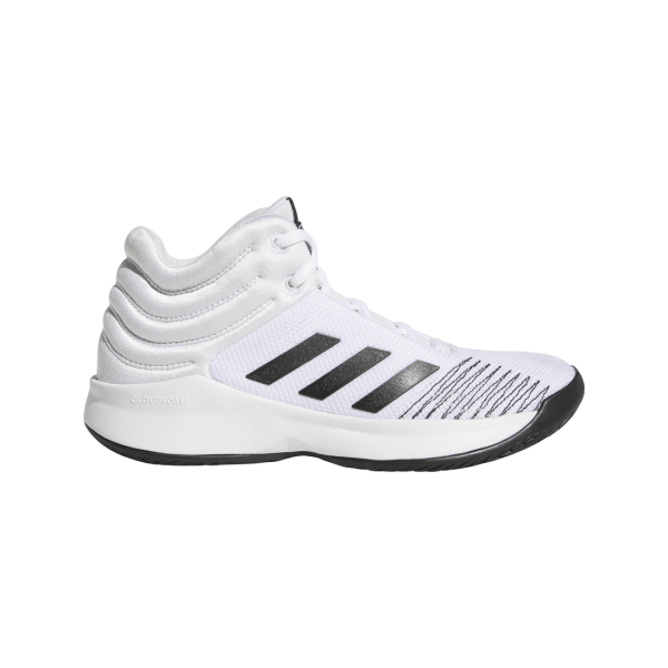 Fitness Mania - Adidas Pro Spark - Kids Basketball Shoes - Footwear White/Core Black/Grey One