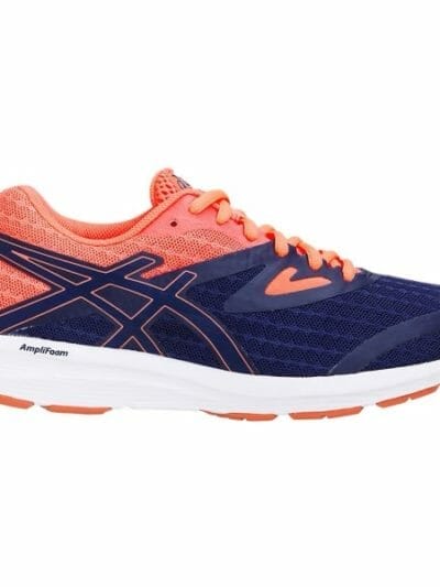 Fitness Mania - Asics Amplica - Womens Running Shoes - Indigo Blue/Flash Coral