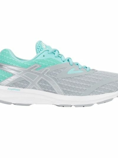 Fitness Mania - Asics Amplica - Womens Running Shoes - Mid Grey/Silver/Aruba Blue