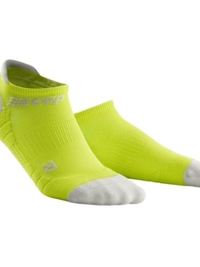 Fitness Mania - CEP No Show Running Socks 3.0 - Lime/Grey - Lime/Grey