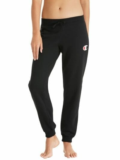 Fitness Mania - Champion C Logo Cuff Womens Sweatpants - Black