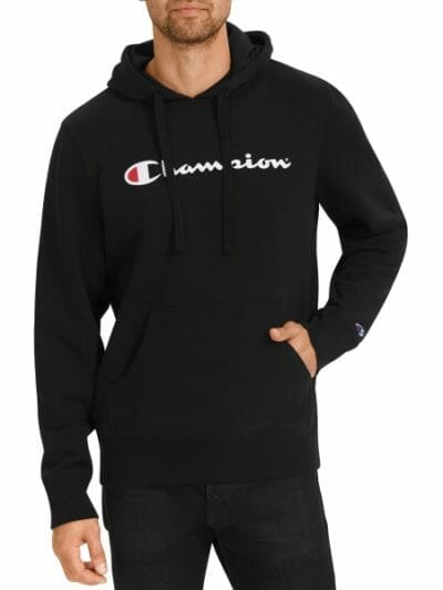 Fitness Mania - Champion Script Mens Hoodie - Black