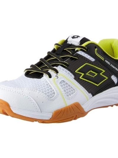 Fitness Mania - Lotto Jumper 400 - Mens Court Shoes - White/Black/Lime