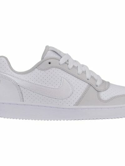Fitness Mania - Nike Court Borough Low GS - Kids Sneakers - White/Vast Grey