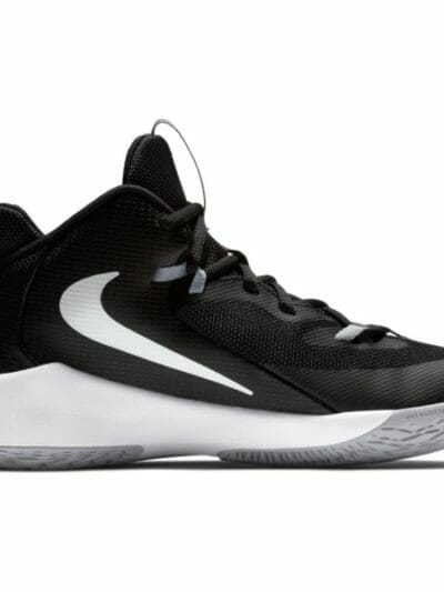 Fitness Mania - Nike Future Court GS - Kids Basketball Shoes - Black/Metallic Silver
