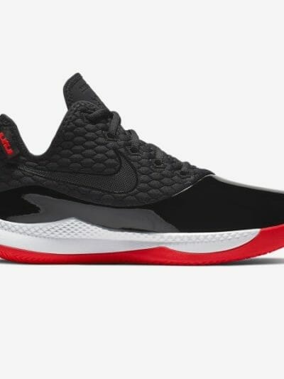 Fitness Mania - Nike LeBron Witness III PRM - Mens Basketball Shoes - Black/White/Red