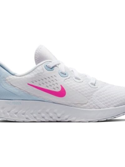 Fitness Mania - Nike Legend React - Womens Running Shoes - White/Hyper Pink/Half Blue