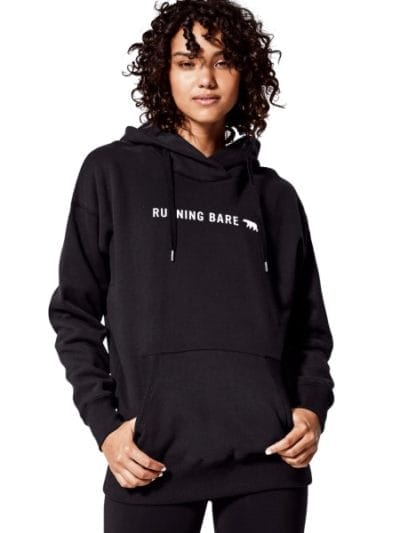 Fitness Mania - Running Bare Powder Days Womens Casual Hoodie - Black