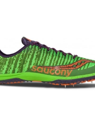 Fitness Mania - Saucony Kilkenny XC - Mens Cross Country Spikes - Green/Orange