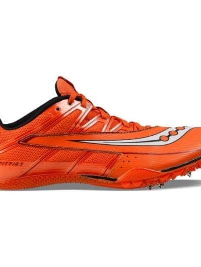 Fitness Mania - Saucony Spitfire 4 - Mens Sprint Track Spikes - Red/White