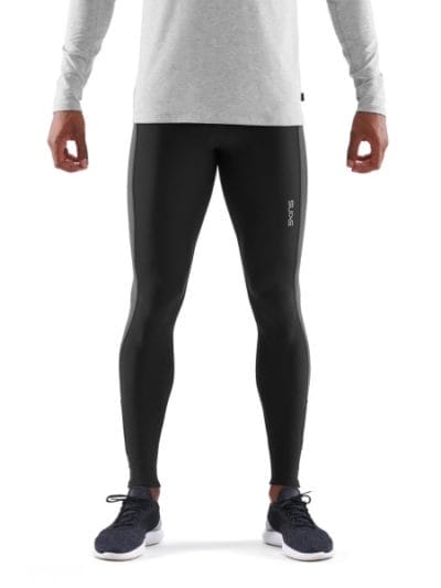 Fitness Mania - Skins DNAmic Thermal Mens Compression Long Tights - Black/Charcoal