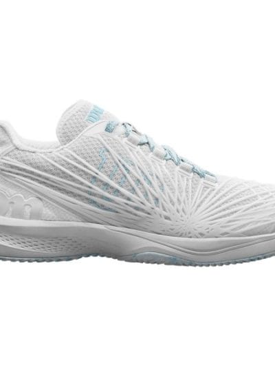 Fitness Mania - Wilson Kaos 2.0 Womens Tennis Shoes - White/White/Blue Glow