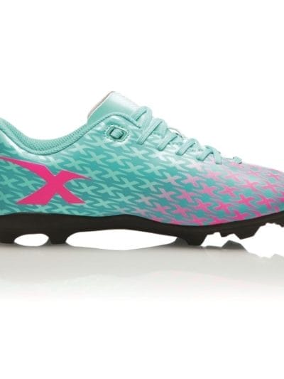 Fitness Mania - XBlades Flash 19 - Kids Football Boots - Tiffany Blue/Candy Pink