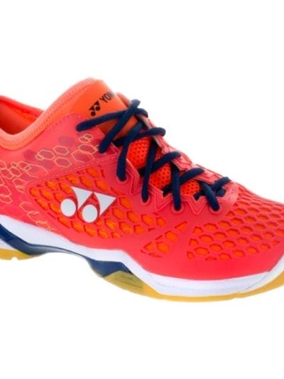 Fitness Mania - Yonex Power Cushion 03 Z Mens Indoor Court Shoes - Coral Red