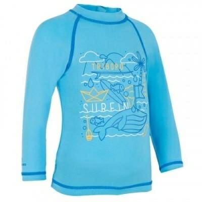 Fitness Mania - Baby's Long Sleeve Shirt UV Protection - Whale Blue
