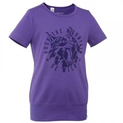 Fitness Mania - Girls' Hiking T-Shirt Hike 500 - Purple