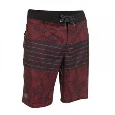 Fitness Mania - Guethary men’s long swimming shorts - Leafline red